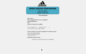 Open Adidas Sport-Comtois Benjamin(e)s