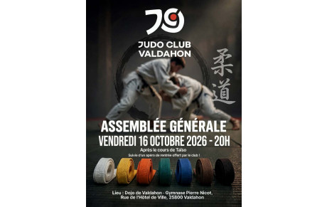ASSEMBLÉE GÉNÉRALE JC VALDAHON le 16/10
